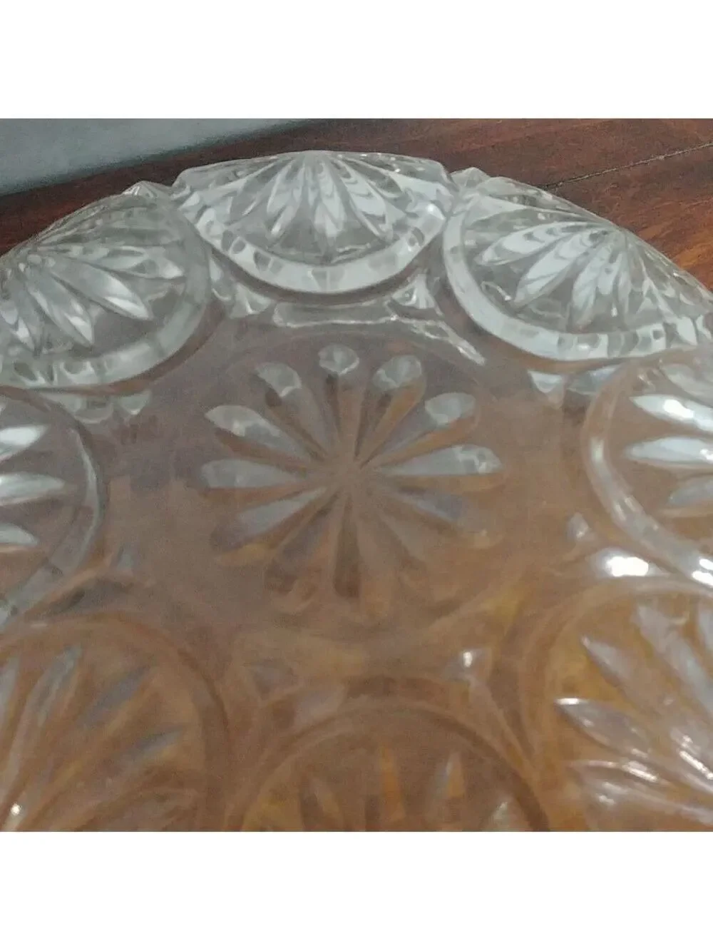 Vintage Glass Bowl with textured design
